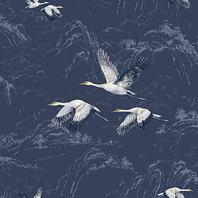Laura Ashley Tapet Djuria Midnight Non Woven 114894