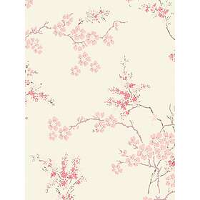 Laura Ashley Tapet Oriental Blossom Blush Non-woven Tapeter 10mx52 113388