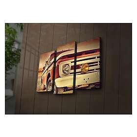 Dekorativ Canvasmålning LED-belysning 3 Delar Flerfärgad 254LED3245