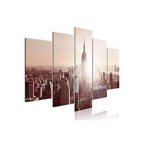 Tavla Sun Over Manhattan 5 Parts Wide Brown 100x50 sp. z o. TM-N7978