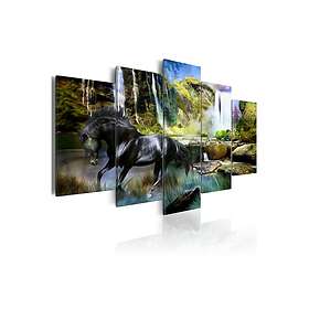 Tavla Horse Background Of Paradise Waterfall 200x100 Artgeist sp. z o. TM-N1664-