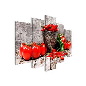 Tavla Red Vegetables 5 Parts Concrete Wide 100x50 sp. z o. TM-N7826