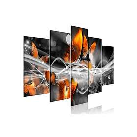 Tavla Swarm Of Butterflies 5 Parts Wide Grey 100x50 sp. z o. TM-N7959