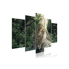Tavla Leopard Lying 5 Parts Wide Pale Green 200x100 sp. z o. TM-N7920-DKX