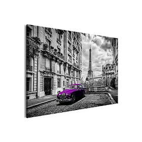 Tavla Car in Paris (1 Part) Violet Wide 90x60 sp. z o. TM-N7247-DK
