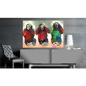 Tavla Three Wise Monkeys 90x60 sp. z o. TM-N4389-DKX