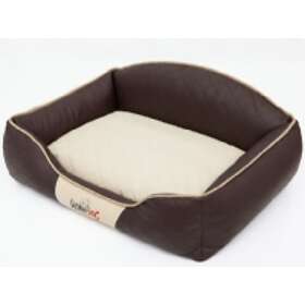 DOGGY Hobbydog XXL Hundebett Medico Lux – Orthopädische Viscomatte, 120x80 Cm, Kunstleder Braun-beige