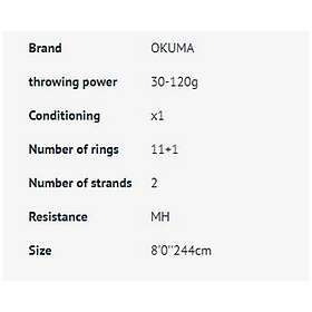 Okuma Inspira Egi Egging Rod 2,46 m / 1,5-3,0 EGI
