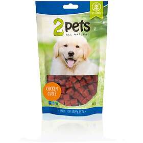 2 Pets Dogsnack Chicken Cubes 100g