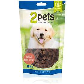 2 Pets Dogsnack MiniCubes Rabbit 400g