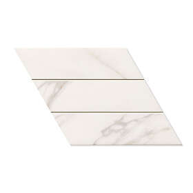 Hill Ceramic Klinker Diamond Ljusgrå Höger 40x70 cm Marmor 70x40 KLR2254