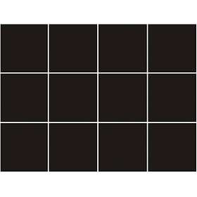 Konradssons Kakel Klinker Color 2 Black Svart Matt 10x10 cm 9,7x9,7cm 1924