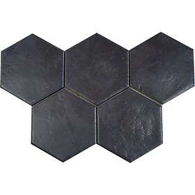 Konradssons Kakel Klinker Hexatile Negro Svart 18x20 cm 17,5x20cm 7702