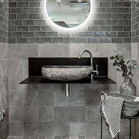 Konradssons Kakel Klinker Lava Tumbled Grigio Grå 20x20 cm 20x20cm 8485