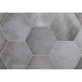 Lhådös Kakel Klinker Story grey shadow hexagon 17,5x20 cm 64111