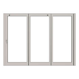 NorDan Vikdörrar HelAlu 3-delad 3-Glas vikdörr 303 33X24 AVD303