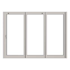NorDan Vikdörrar HelAlu 3-delad 3-Glas vikdörr 330 25X23 AVD330