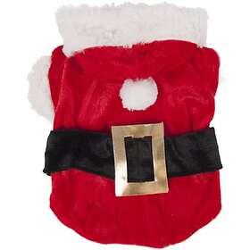 Flamingo Dog Coat Santa Costume Red