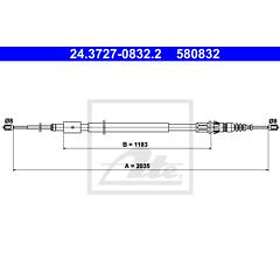ATE Citroen Vajer parkeringsbroms 24372708322