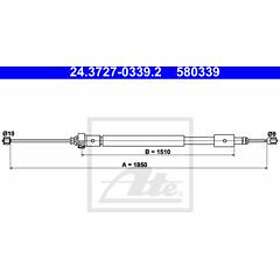 ATE Citroen Vajer parkeringsbroms 24372703392