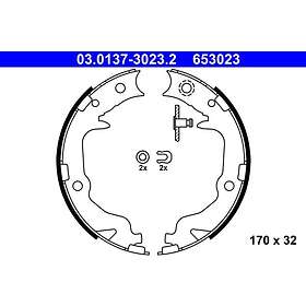 ATE Chrysler Bromsbackar sats parkeringsbroms 03013730232