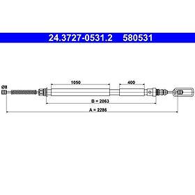 ATE Citroen Vajer parkeringsbroms 24372705312