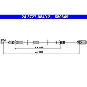 ATE Citroen Vajer parkeringsbroms 24372708492