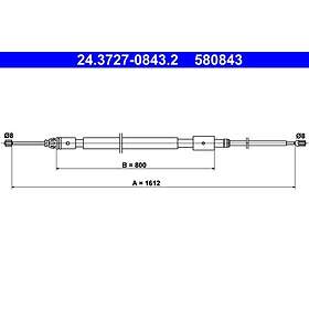ATE Citroen Vajer parkeringsbroms 24372708432