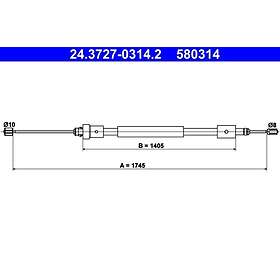 ATE Citroen Vajer parkeringsbroms 24372703142