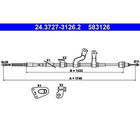 ATE Hyundai Vajer parkeringsbroms 24372731262