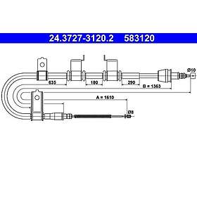 ATE Hyundai Vajer parkeringsbroms 24372731202