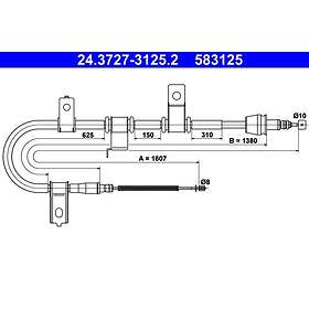ATE Hyundai Vajer parkeringsbroms 24372731252