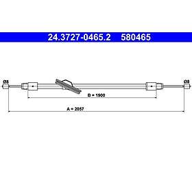 ATE Mercedes-Benz Vajer parkeringsbroms 24372704652