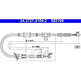 ATE Mitsubishi Vajer parkeringsbroms 24372721092