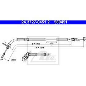 ATE Mercedes-Benz Vajer parkeringsbroms 24372704512