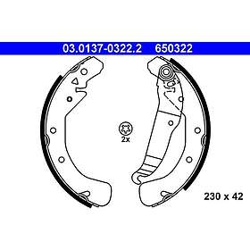 ATE Opel Bromsbackar sats 03013703222