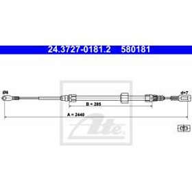 ATE Mercedes-Benz Vajer parkeringsbroms 24372701812