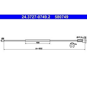ATE Opel Vajer parkeringsbroms 24372707492