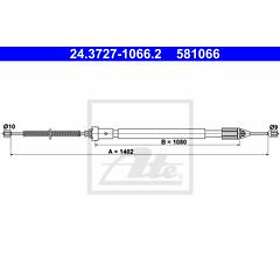 ATE Renault Vajer parkeringsbroms 24372710662