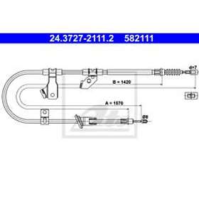 ATE Mitsubishi Vajer parkeringsbroms 24372721112