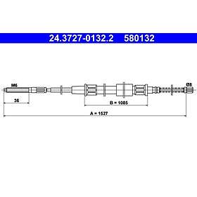 ATE Seat Vajer parkeringsbroms 24372701322