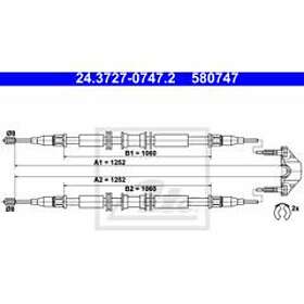 ATE Opel Vajer parkeringsbroms 24372707472