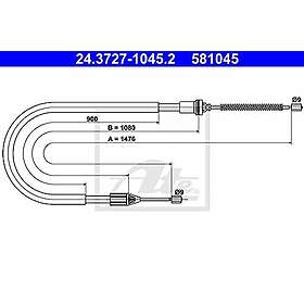 ATE Renault Vajer parkeringsbroms 24372710452
