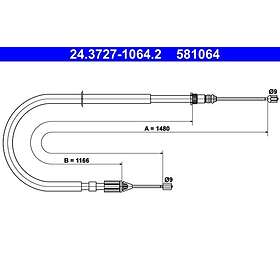 ATE Renault Vajer parkeringsbroms 24372710642