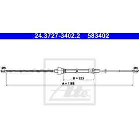 ATE Seat Vajer parkeringsbroms 24372734022