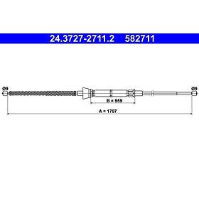 ATE Seat Vajer parkeringsbroms 24372727112