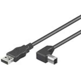 MicroConnect USB A - USB B (angled) 2.0 2m