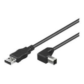 MicroConnect USB A - USB B (angled) 2.0 3m
