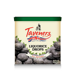 Taveners Liquorice Drops 200g