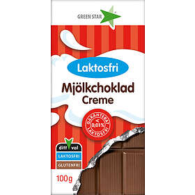 Green Star Milk Chocolate laktosfri Creme 100g